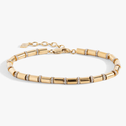 Tube Bead and Crystal Chain Bracelet ALEX AND ANI