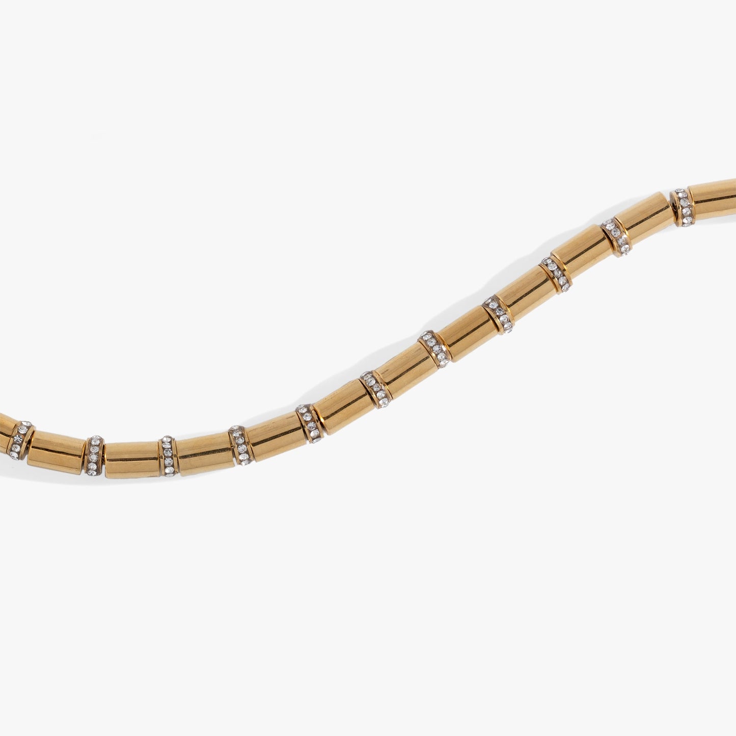 Tube Bead and Crystal Chain Bracelet ALEX AND ANI