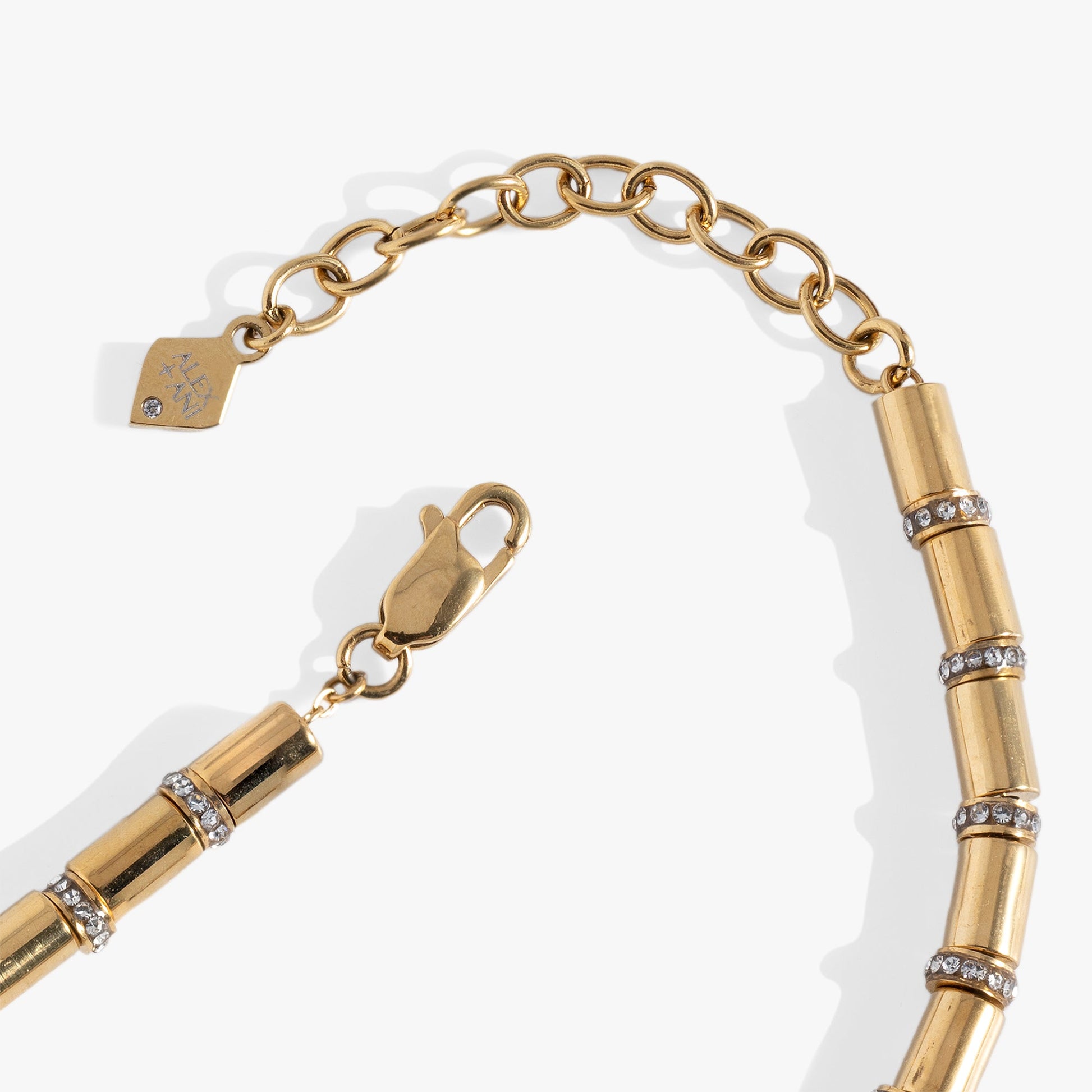 Tube Bead and Crystal Chain Bracelet ALEX AND ANI