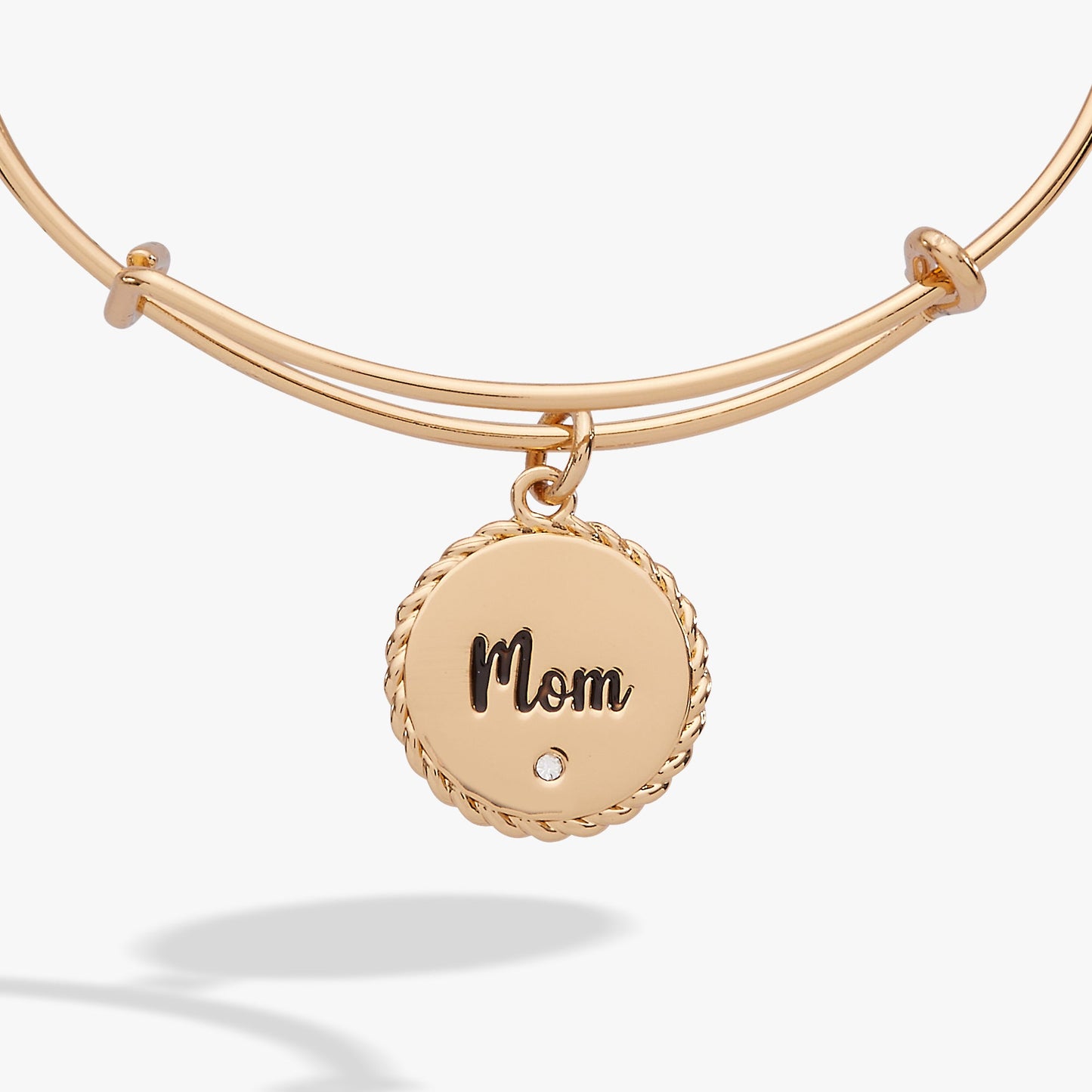 Mom 'Bonded By Love, Connected For Life' Charm Bangle ALEX AND ANI