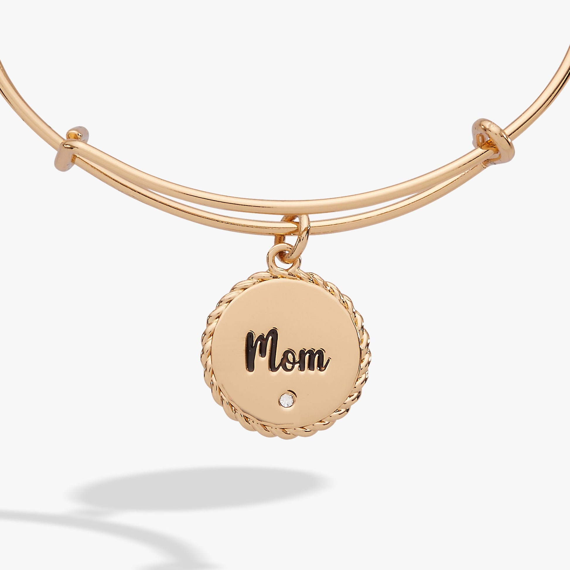 Mom 'Bonded By Love, Connected For Life' Charm Bangle ALEX AND ANI