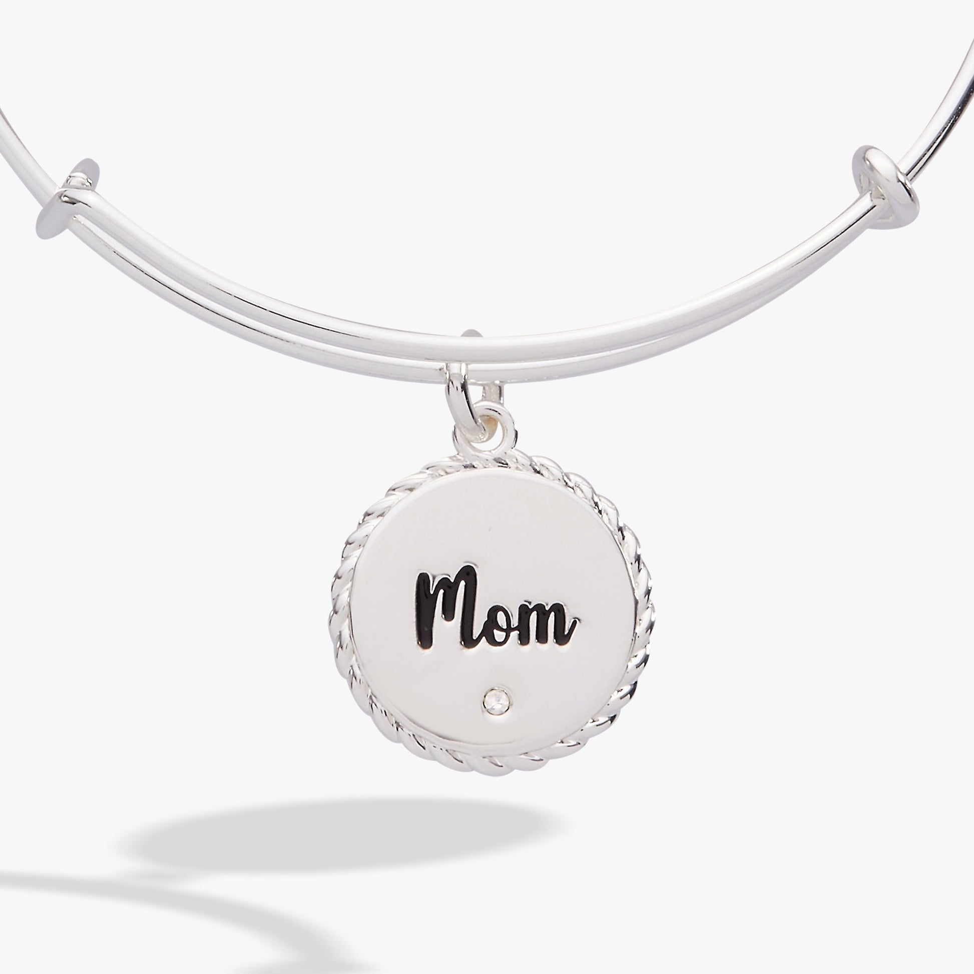 Mom 'Bonded By Love, Connected For Life' Charm Bangle ALEX AND ANI