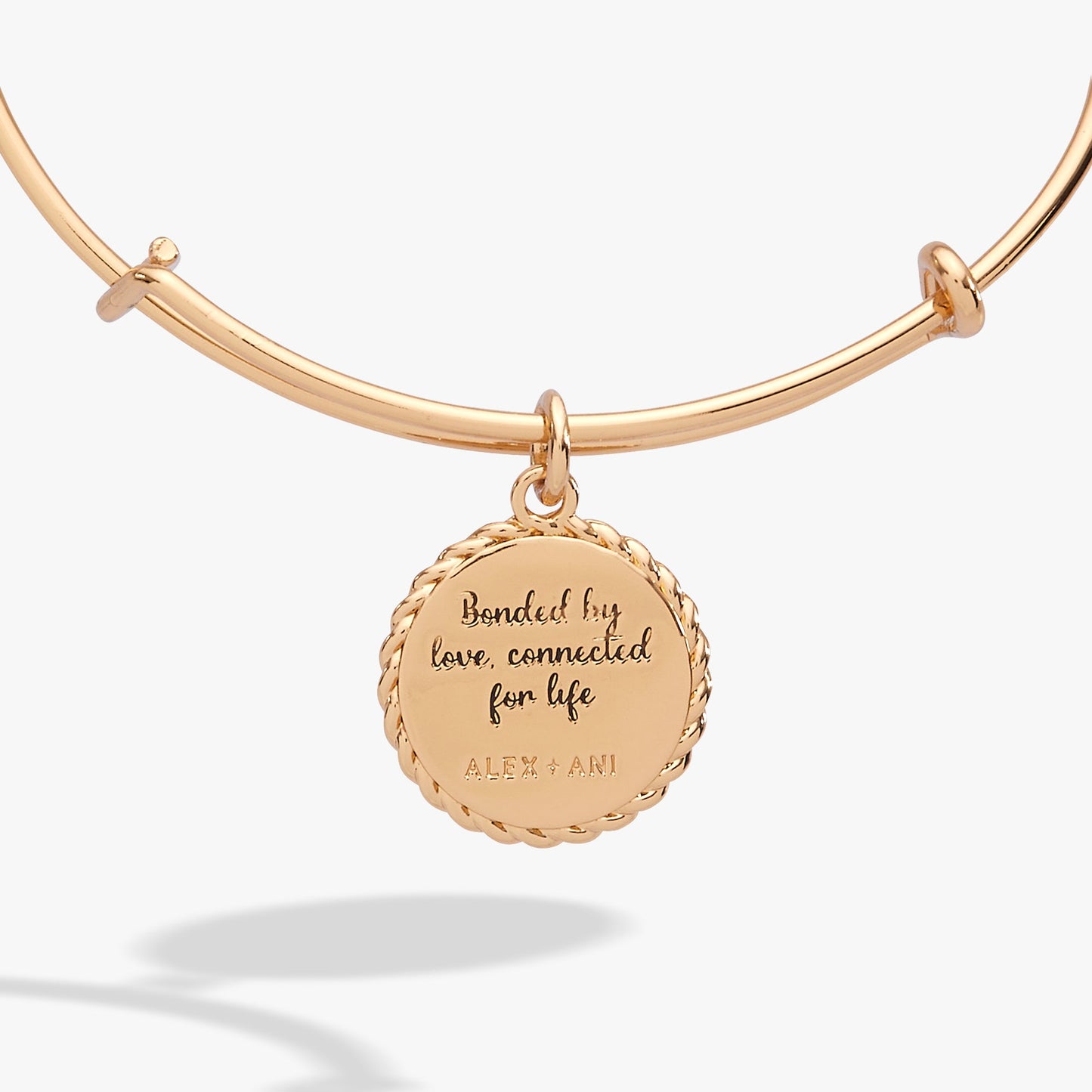 Mom 'Bonded By Love, Connected For Life' Charm Bangle ALEX AND ANI