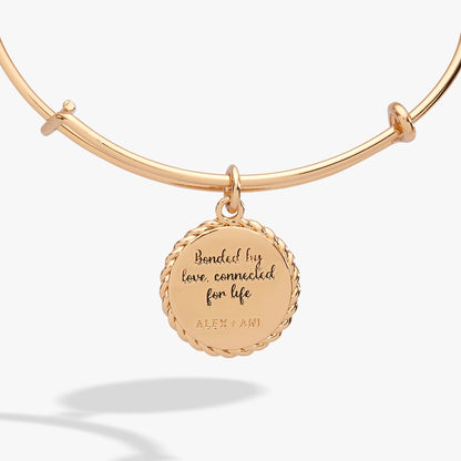 Mom 'Bonded By Love, Connected For Life' Charm Bangle ALEX AND ANI