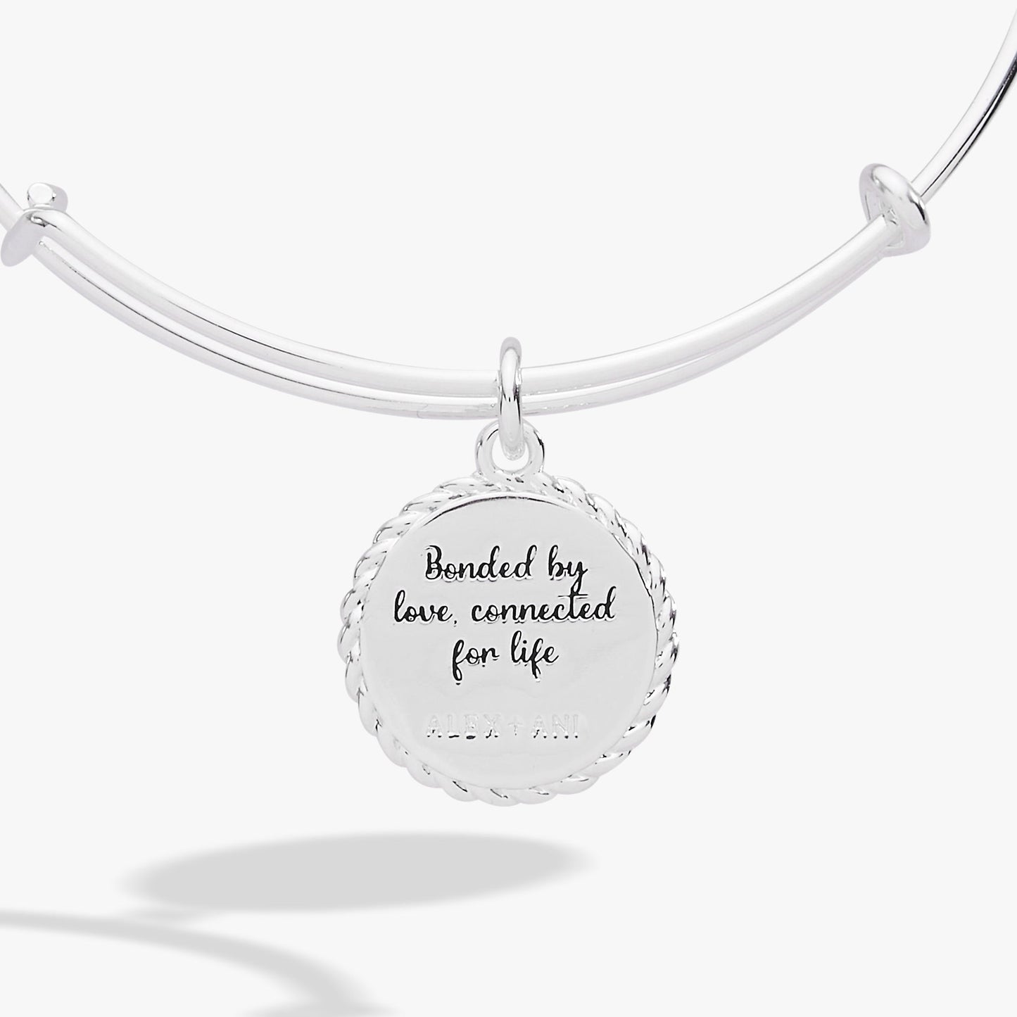 Mom 'Bonded By Love, Connected For Life' Charm Bangle ALEX AND ANI