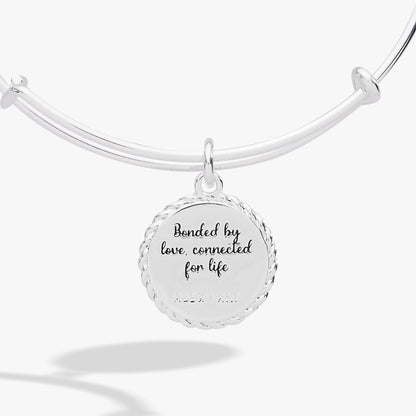Mom 'Bonded By Love, Connected For Life' Charm Bangle ALEX AND ANI