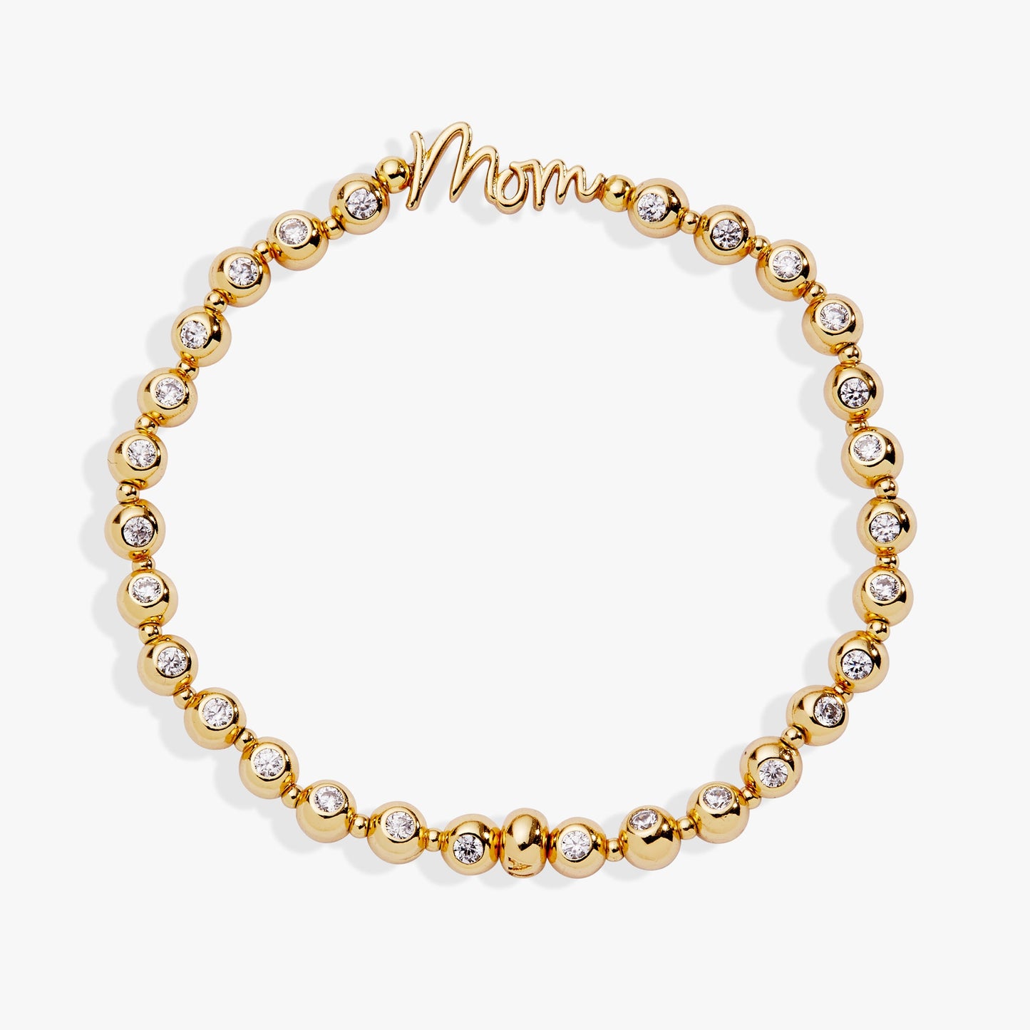 Mom Elongated Crystal Stretch Bracelet ALEX AND ANI