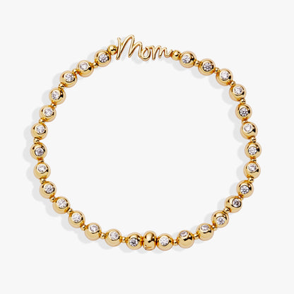 Mom Elongated Crystal Stretch Bracelet ALEX AND ANI