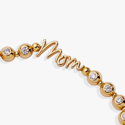 Mom Elongated Crystal Stretch Bracelet ALEX AND ANI