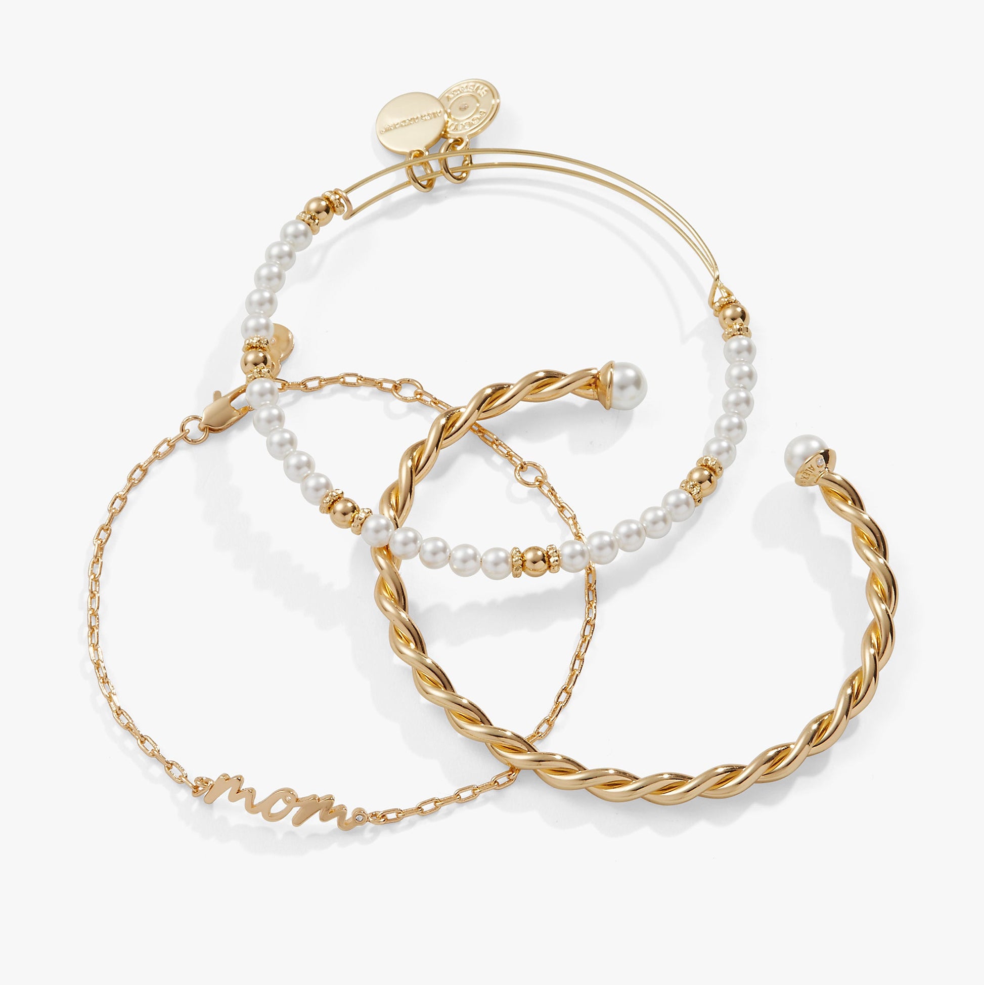Mom Script Bracelet, Set of 3 ALEX AND ANI
