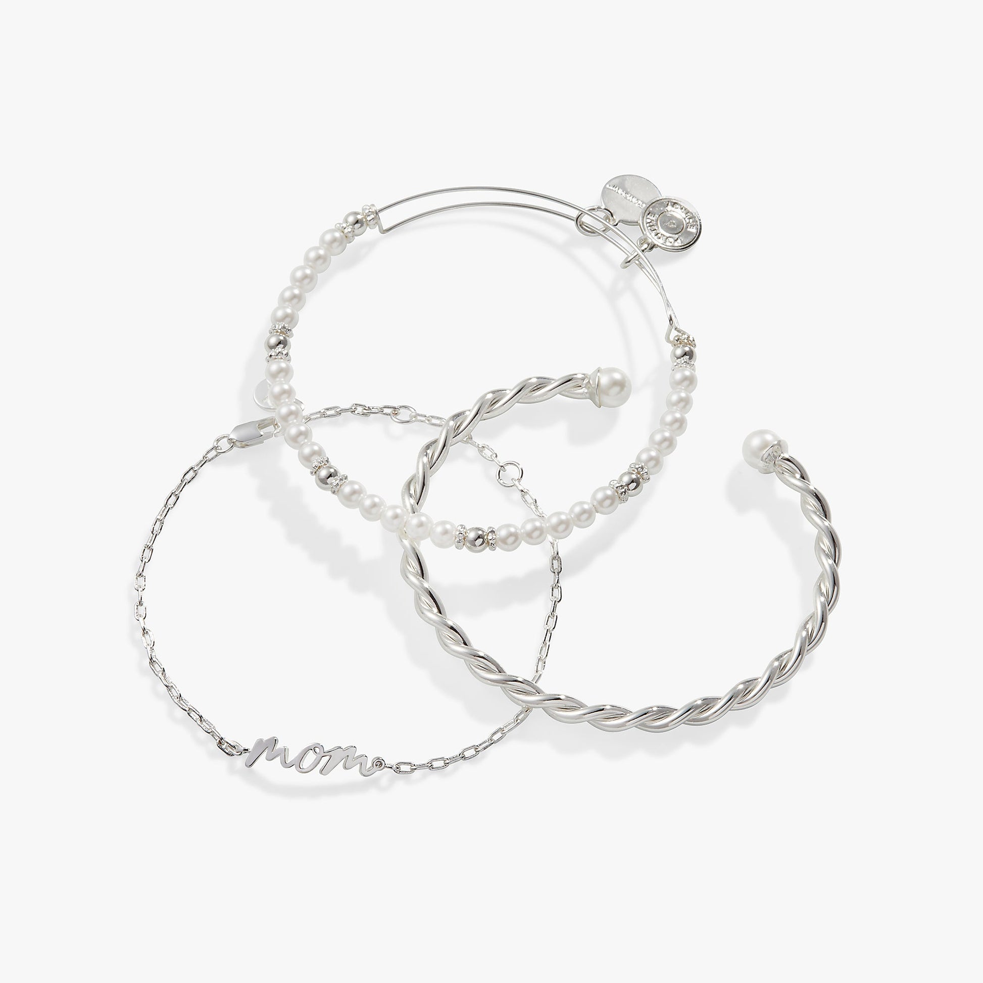 Mom Script Bracelet, Set of 3 ALEX AND ANI