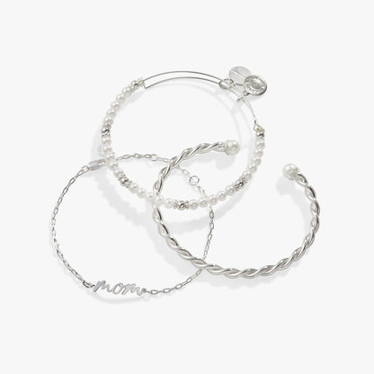 Mom Script Bracelet, Set of 3 ALEX AND ANI