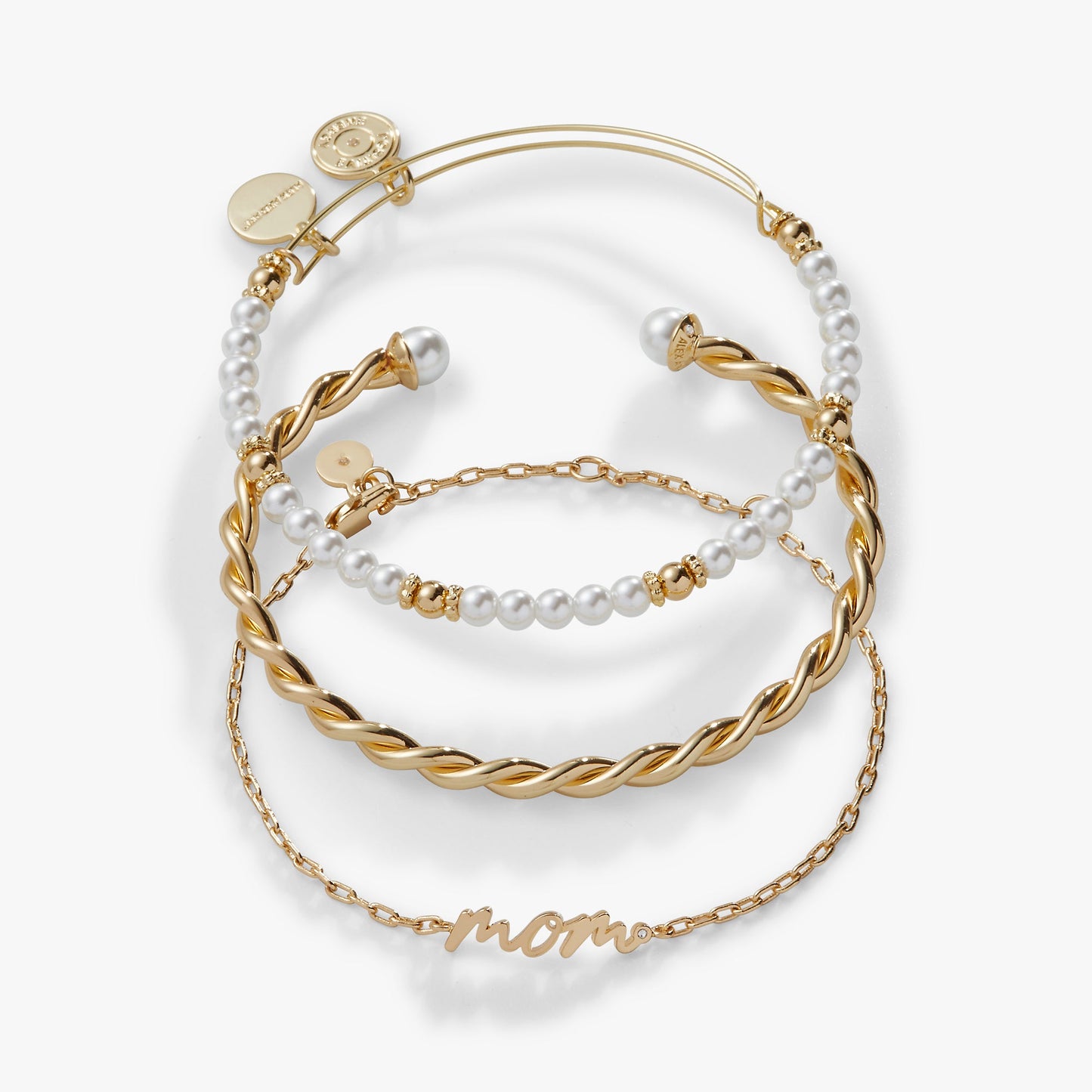 Mom Script Bracelet, Set of 3 ALEX AND ANI