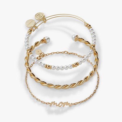 Mom Script Bracelet, Set of 3 ALEX AND ANI