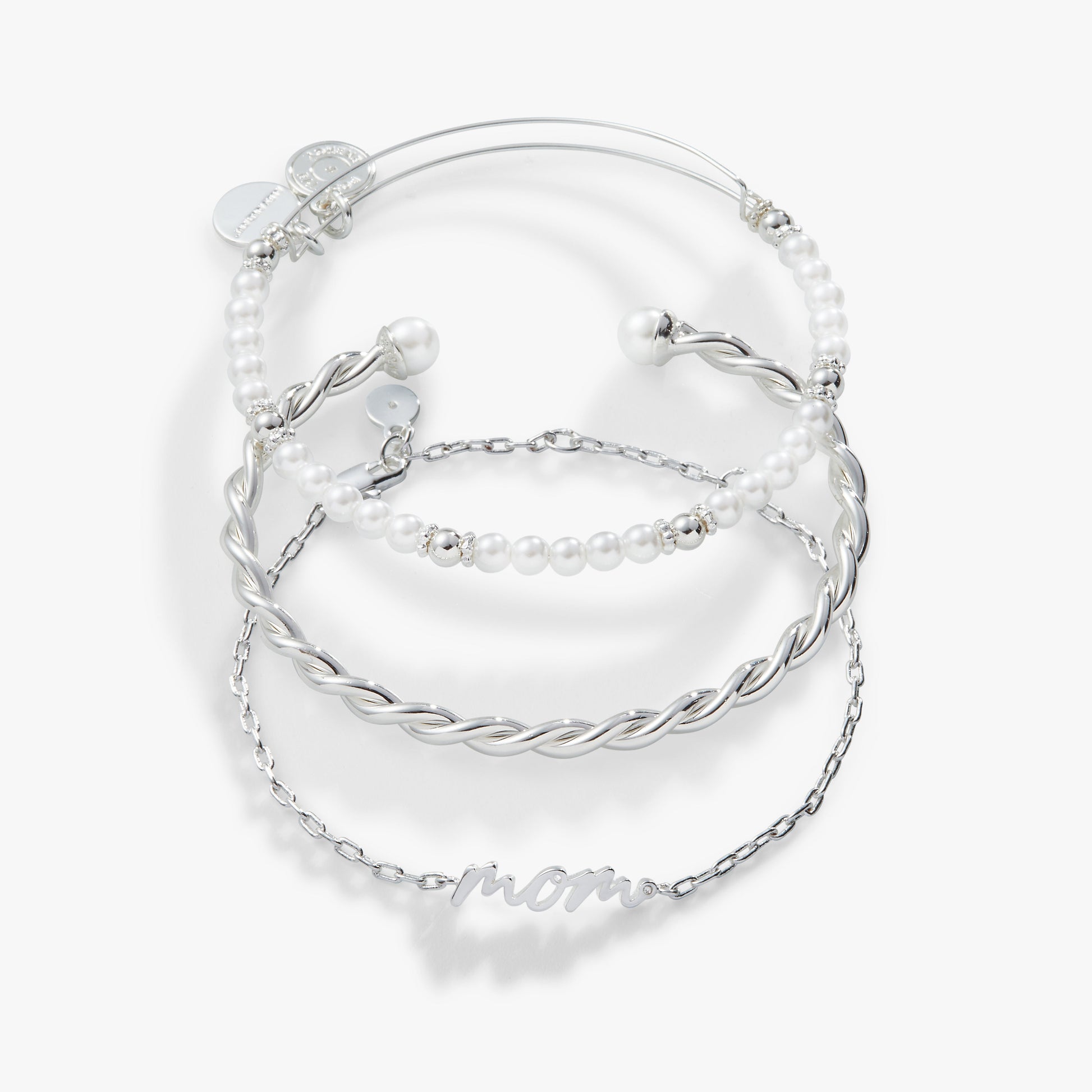 Mom Script Bracelet, Set of 3 ALEX AND ANI