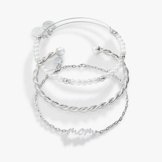 Mom Script Bracelet, Set of 3 ALEX AND ANI