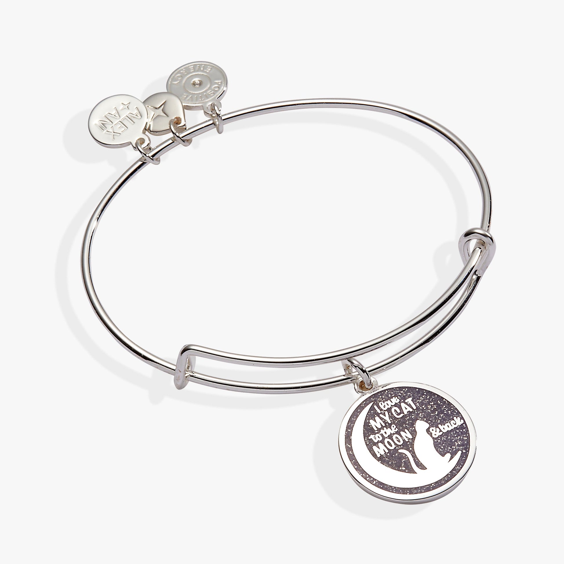 'Love My Cat to the Moon and Back' Bangle ALEX AND ANI
