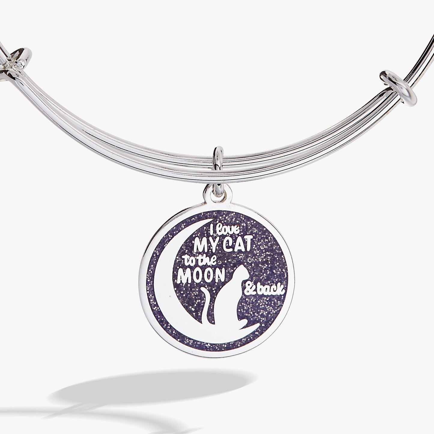 'Love My Cat to the Moon and Back' Bangle ALEX AND ANI