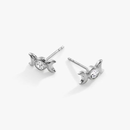 Crystal Lunar Phase Mini Stud Earrings ALEX AND ANI