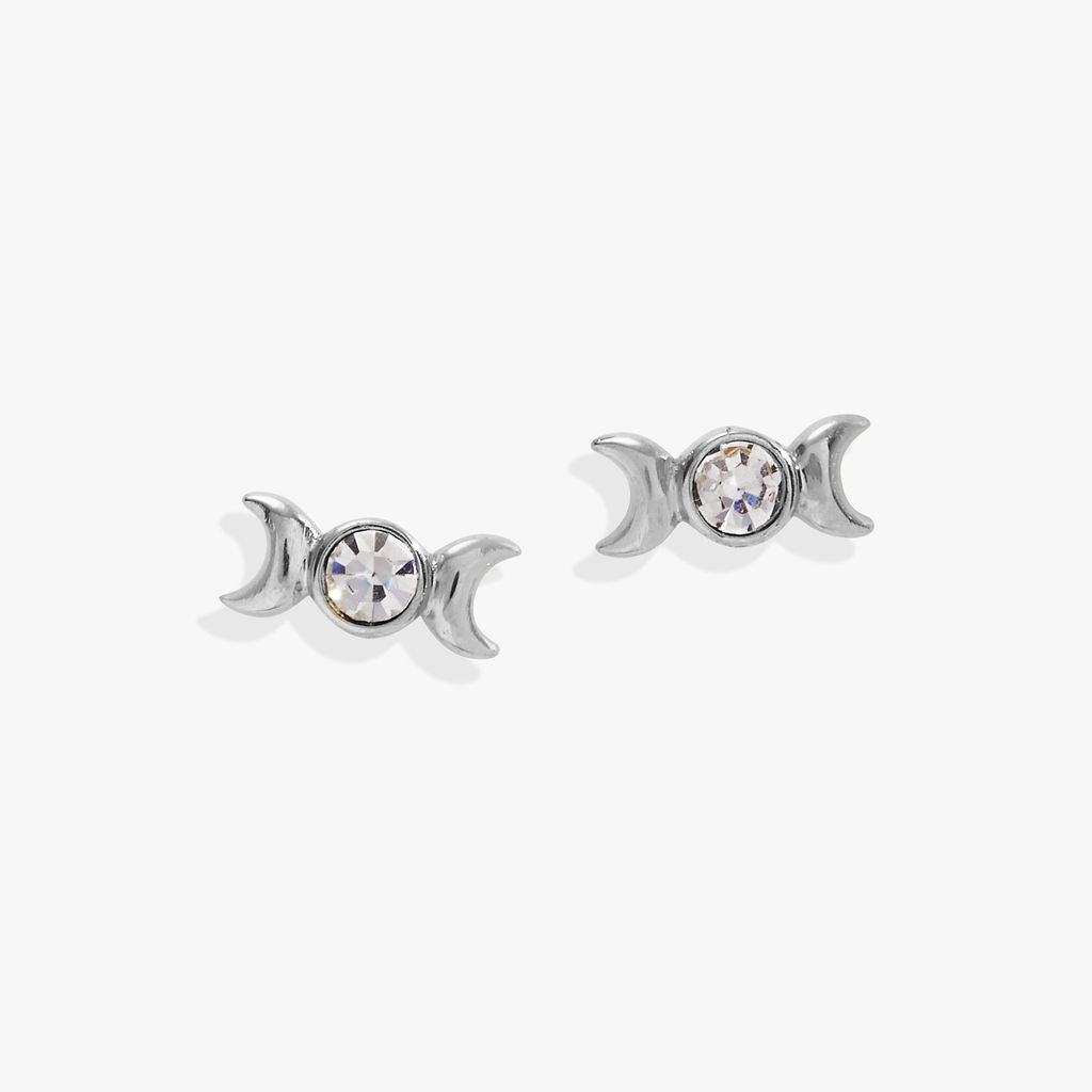 Crystal Lunar Phase Mini Stud Earrings ALEX AND ANI