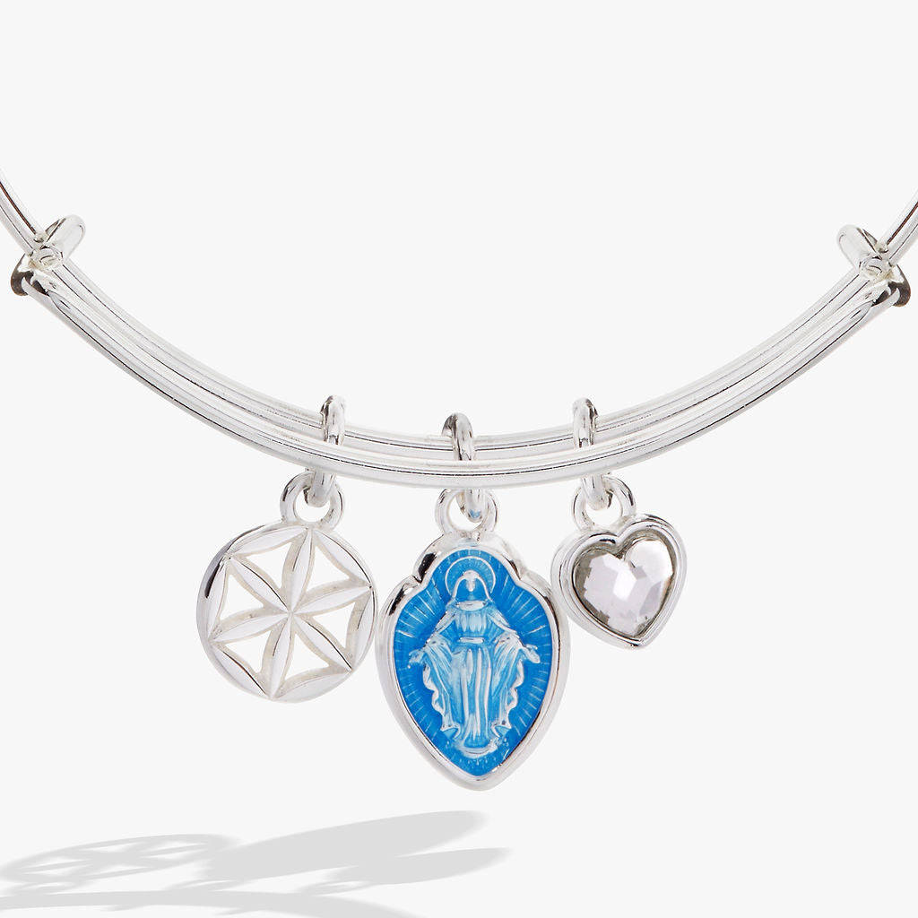 Faith and Family Mother Mary Charm Bangle ALEX AND ANI