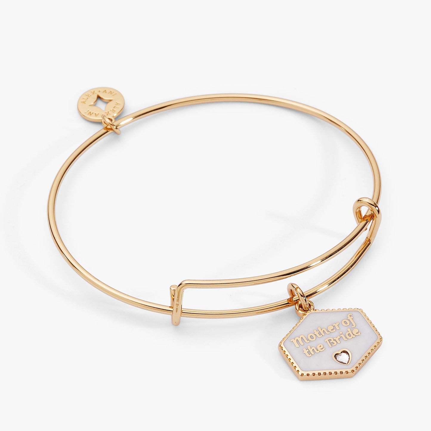 Mother of the Bride Mother of Pearl Charm Bangle ALEX AND ANI