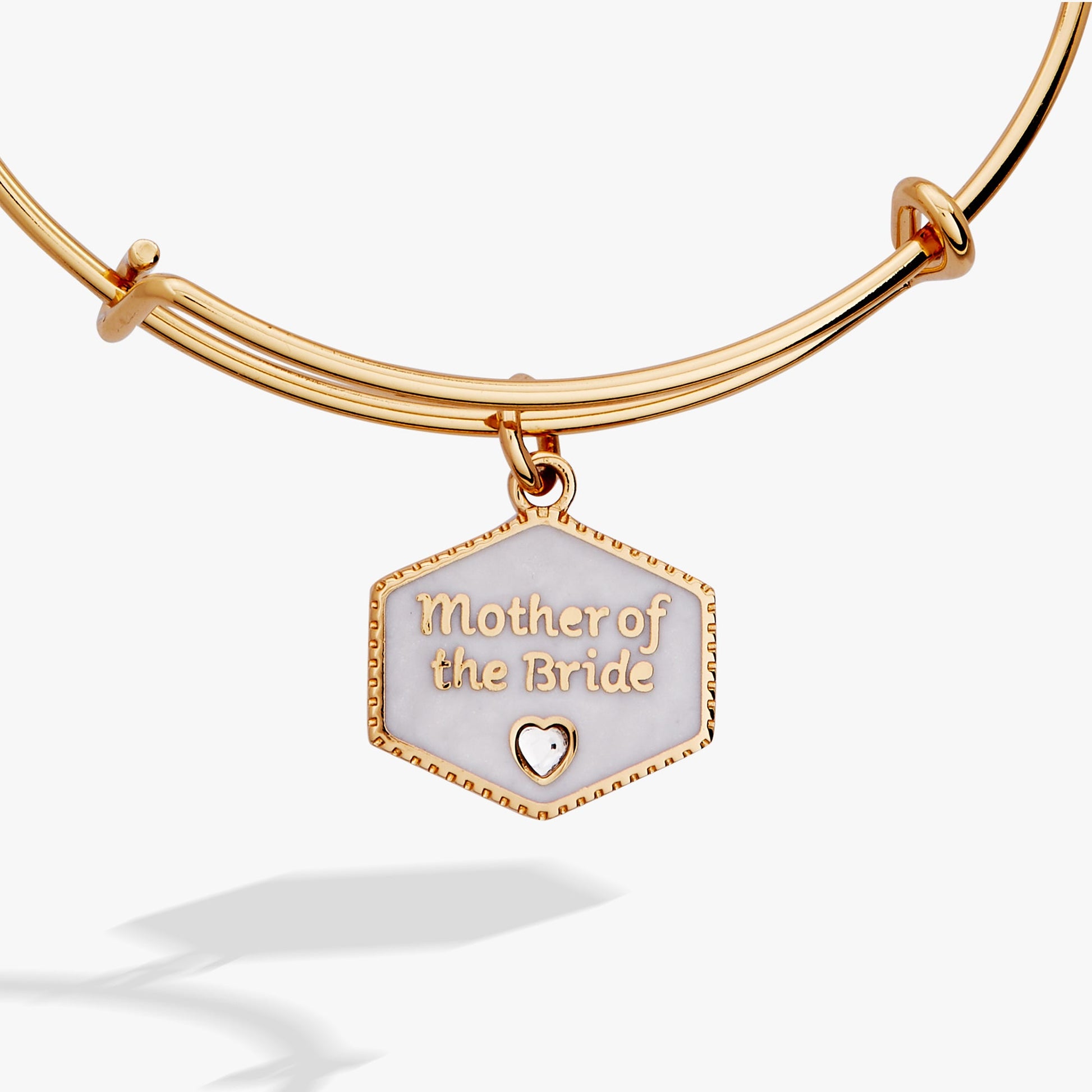 Mother of the Bride Mother of Pearl Charm Bangle ALEX AND ANI