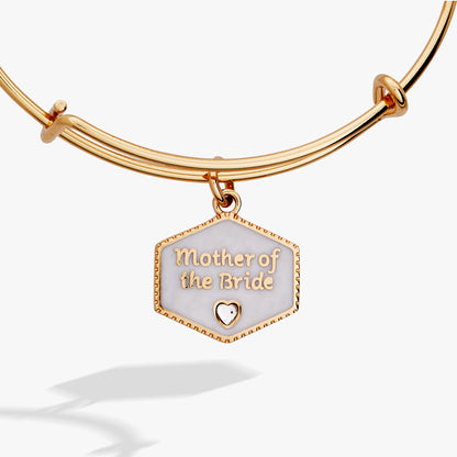 Mother of the Bride Mother of Pearl Charm Bangle ALEX AND ANI