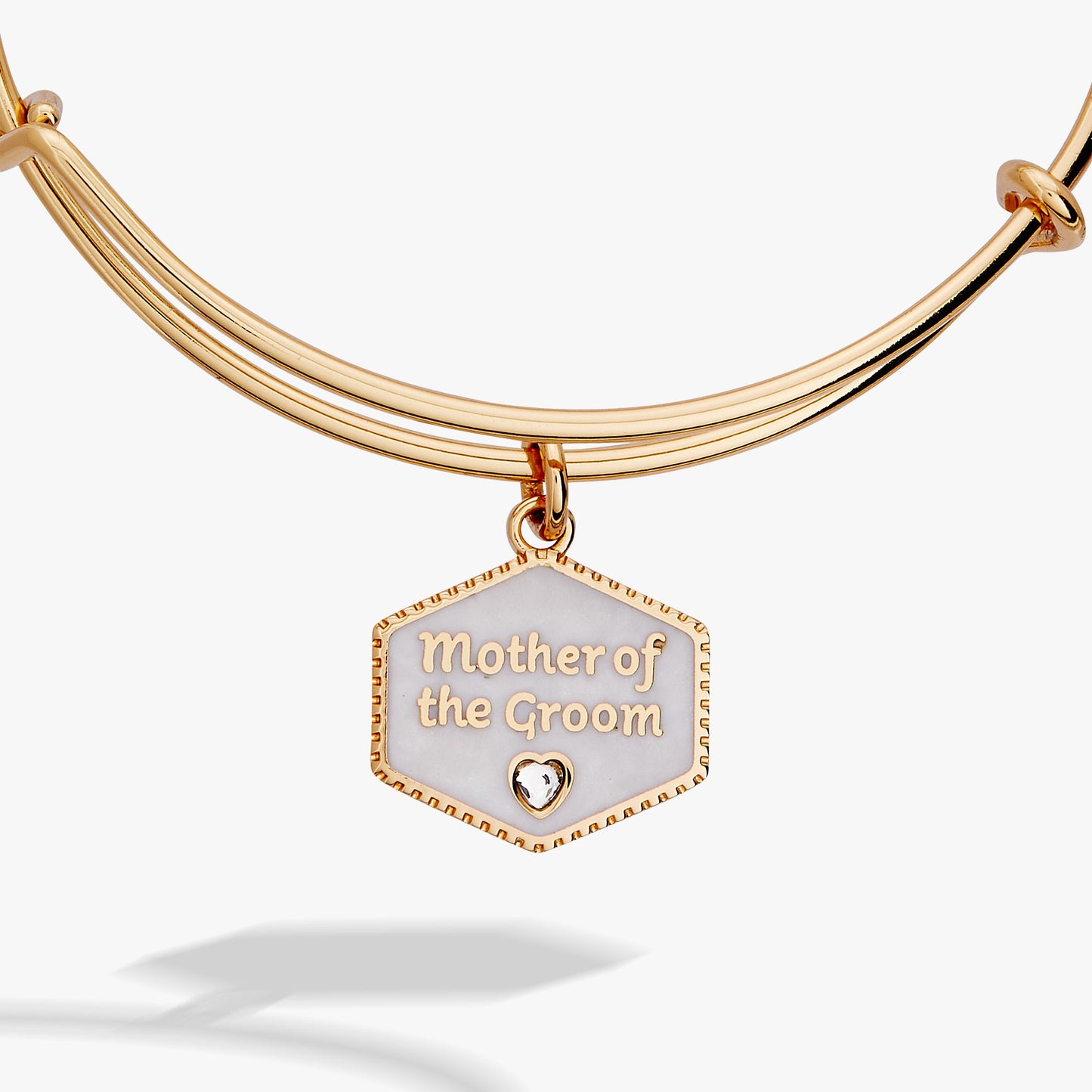Mother of the Groom Mother of Pearl Charm Bangle ALEX AND ANI