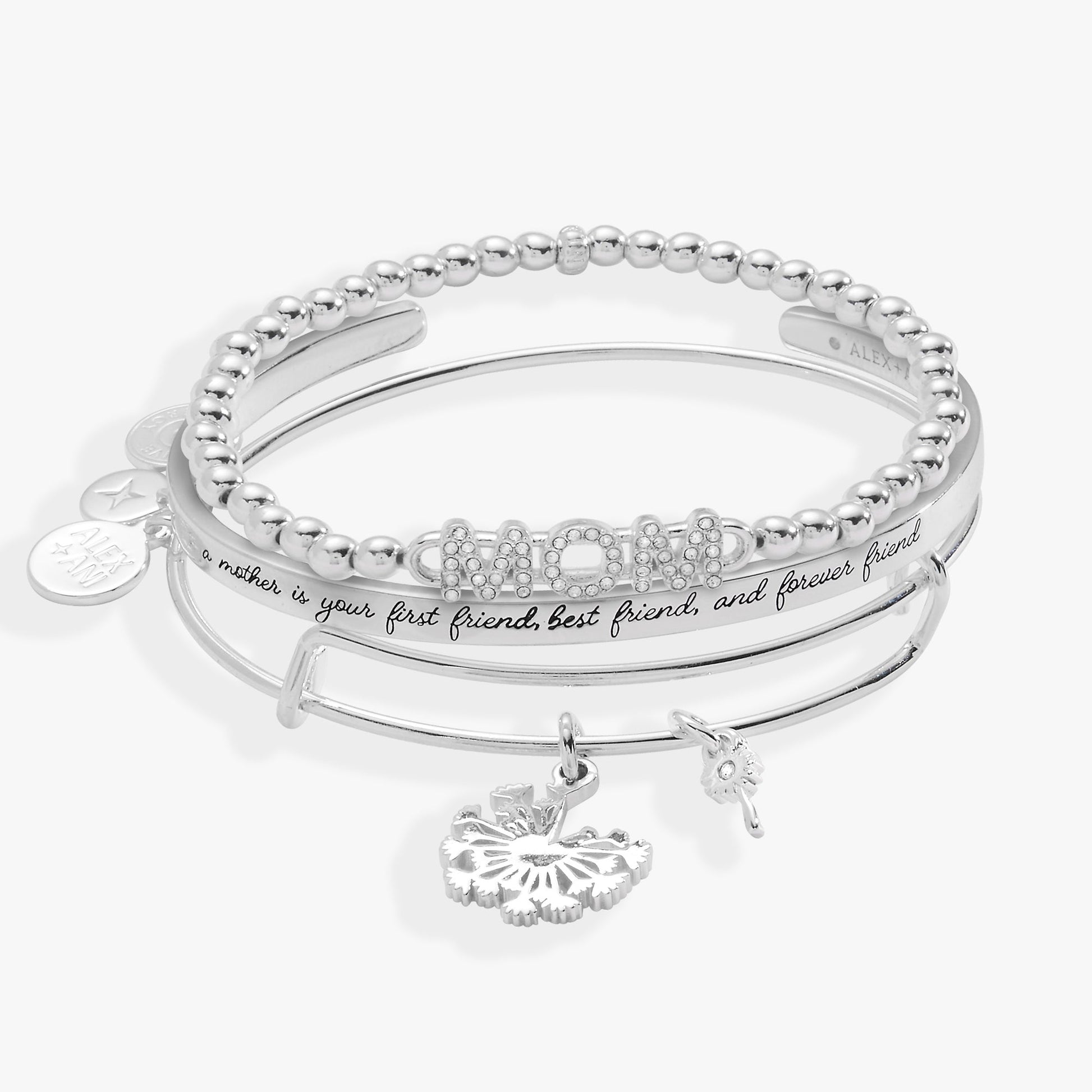 Mom Dandelion Bangle Set of 3 ALEX AND ANI