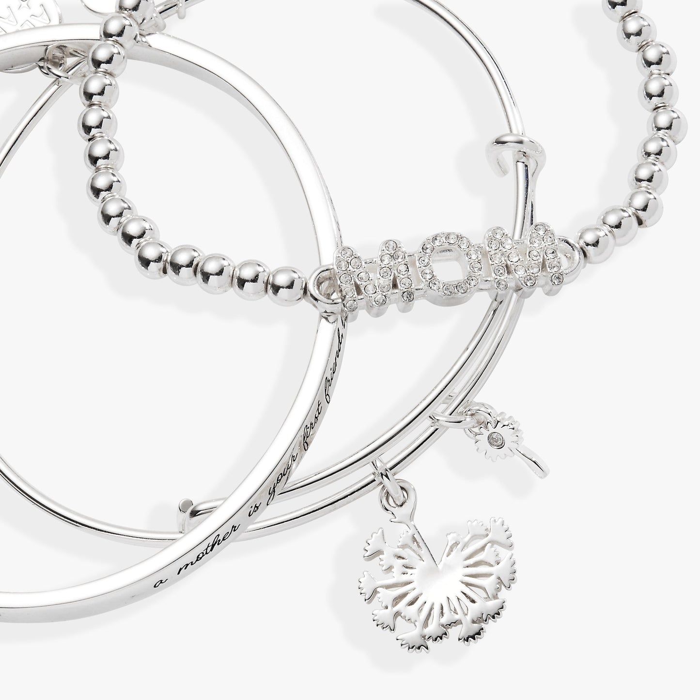 Mom Dandelion Bangle Set of 3 ALEX AND ANI