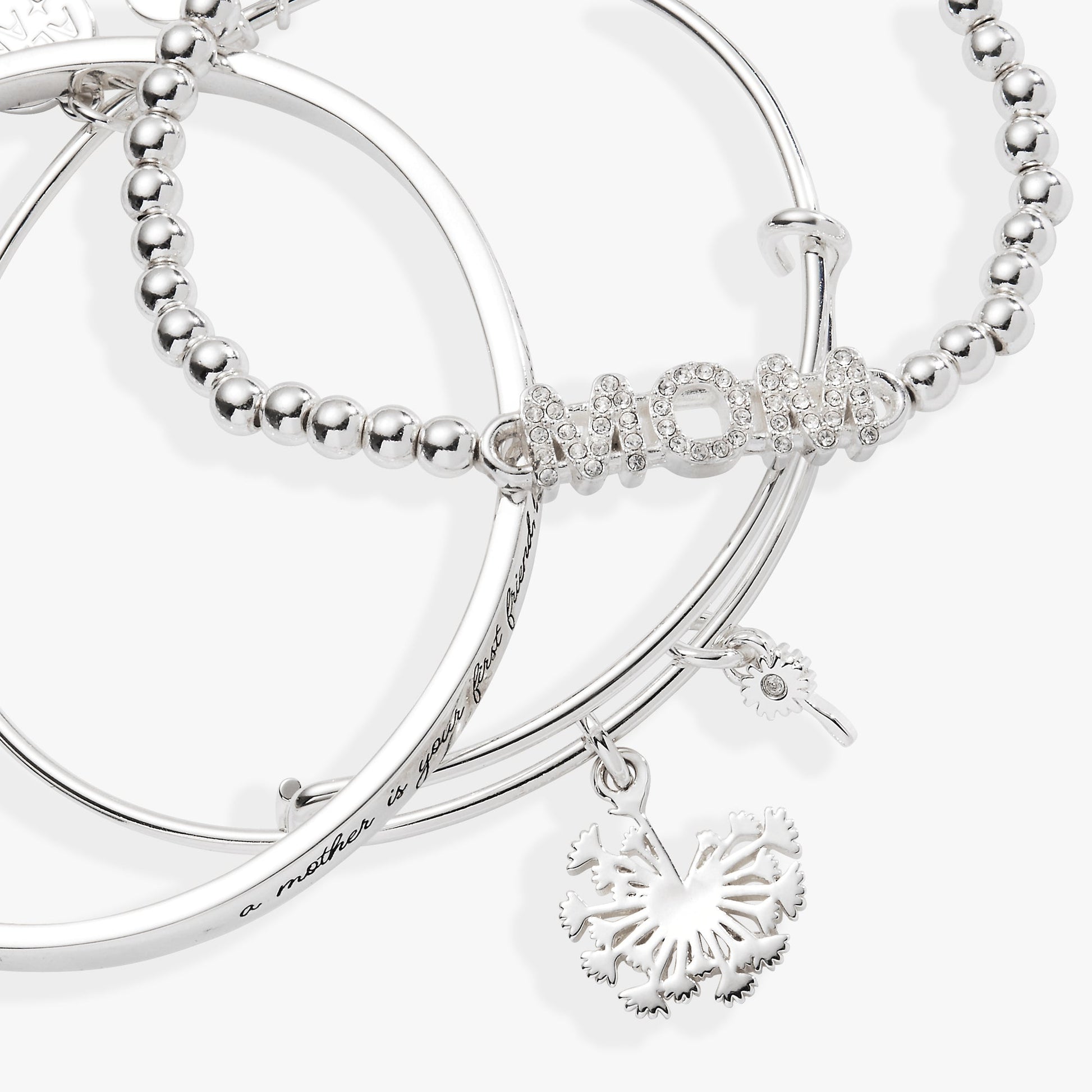 Mom Dandelion Bangle Set of 3 ALEX AND ANI