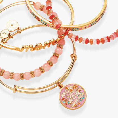 'Mom Is Just Wow Upside Down' Bangle Set of 5 ALEX AND ANI