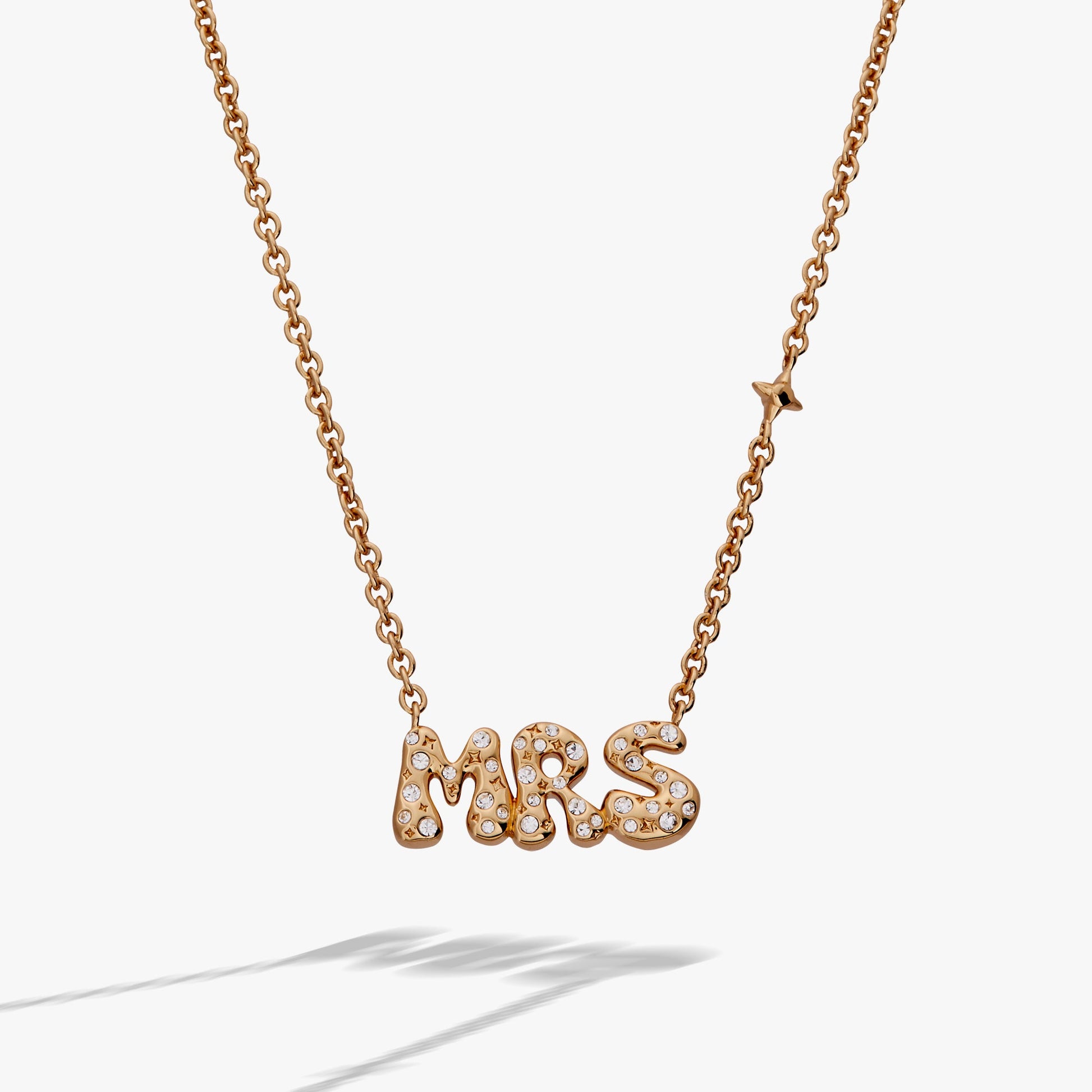 'Mrs' Bubble Crystal Pendant Necklace ALEX AND ANI