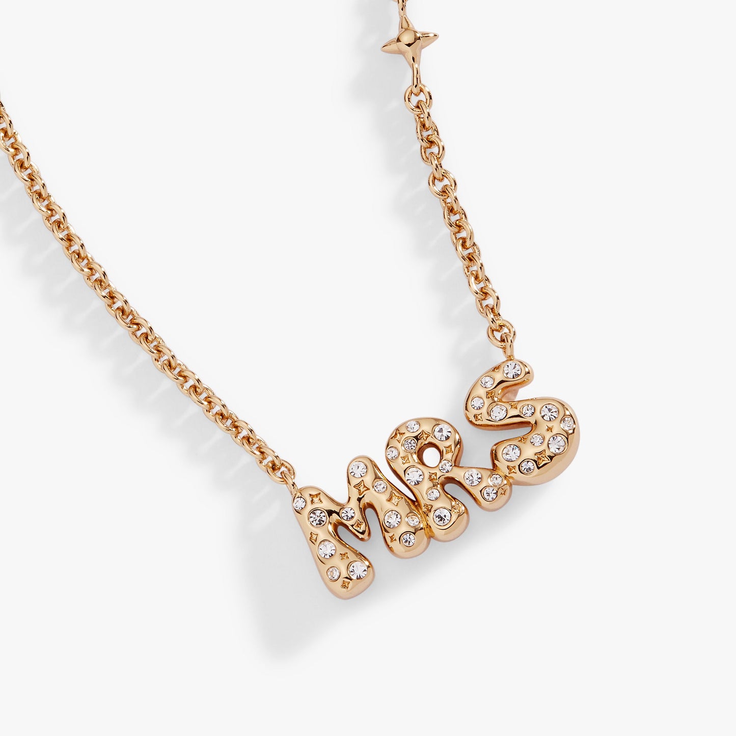 'Mrs' Bubble Crystal Pendant Necklace ALEX AND ANI