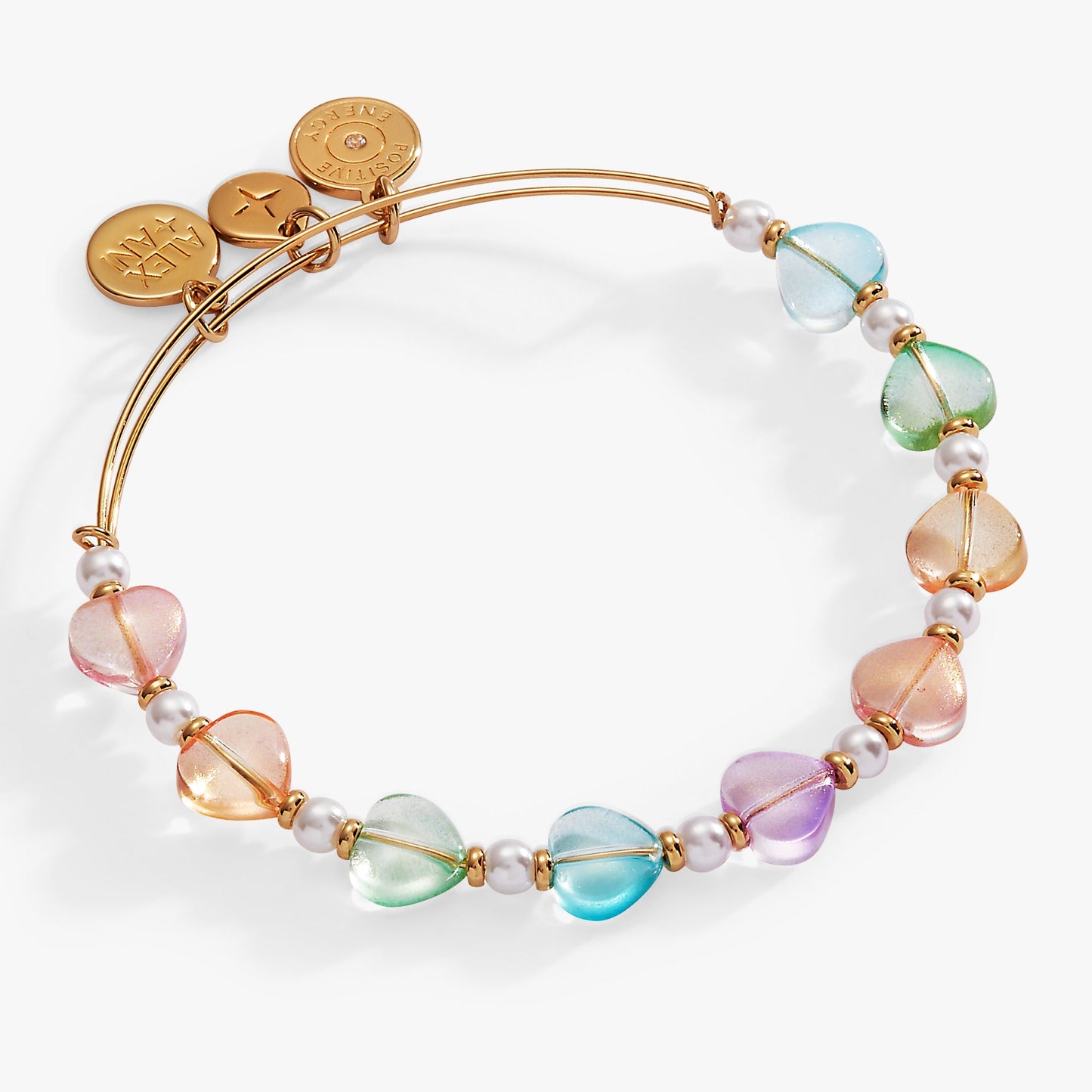 Colorful Heart Beaded Bangle ALEX AND ANI
