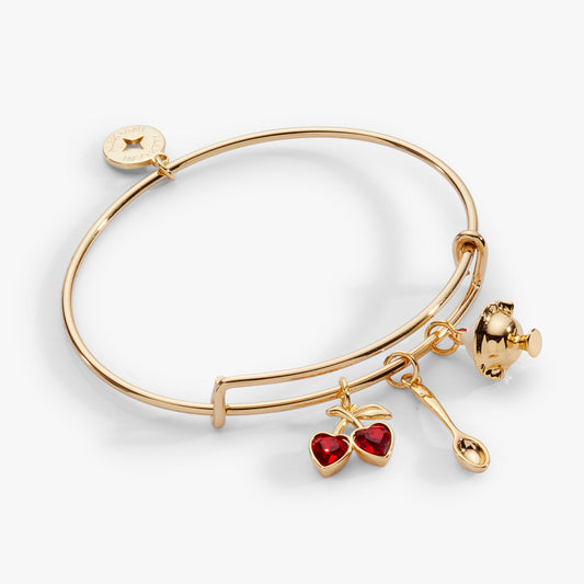 'My Cherry Amour' Ice-Cream Sundae Multi Charm Bangle ALEX AND ANI