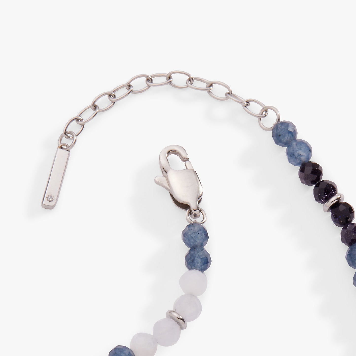 Blue Ombre Semi-Precious Beaded Anklet ALEX AND ANI