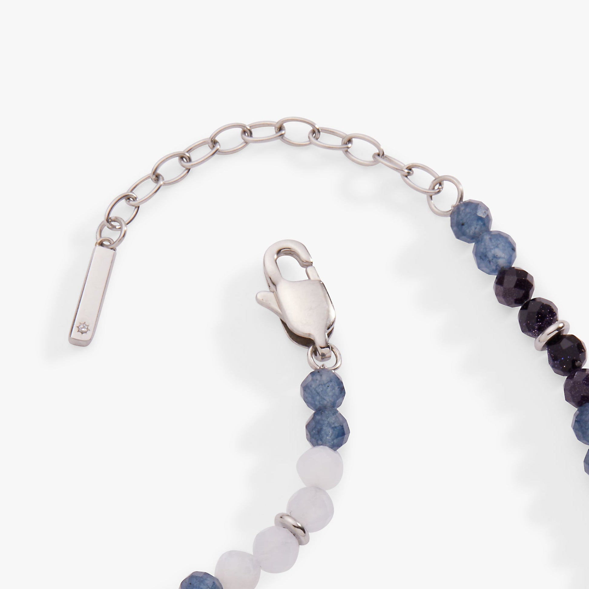 Blue Ombre Semi-Precious Beaded Anklet ALEX AND ANI