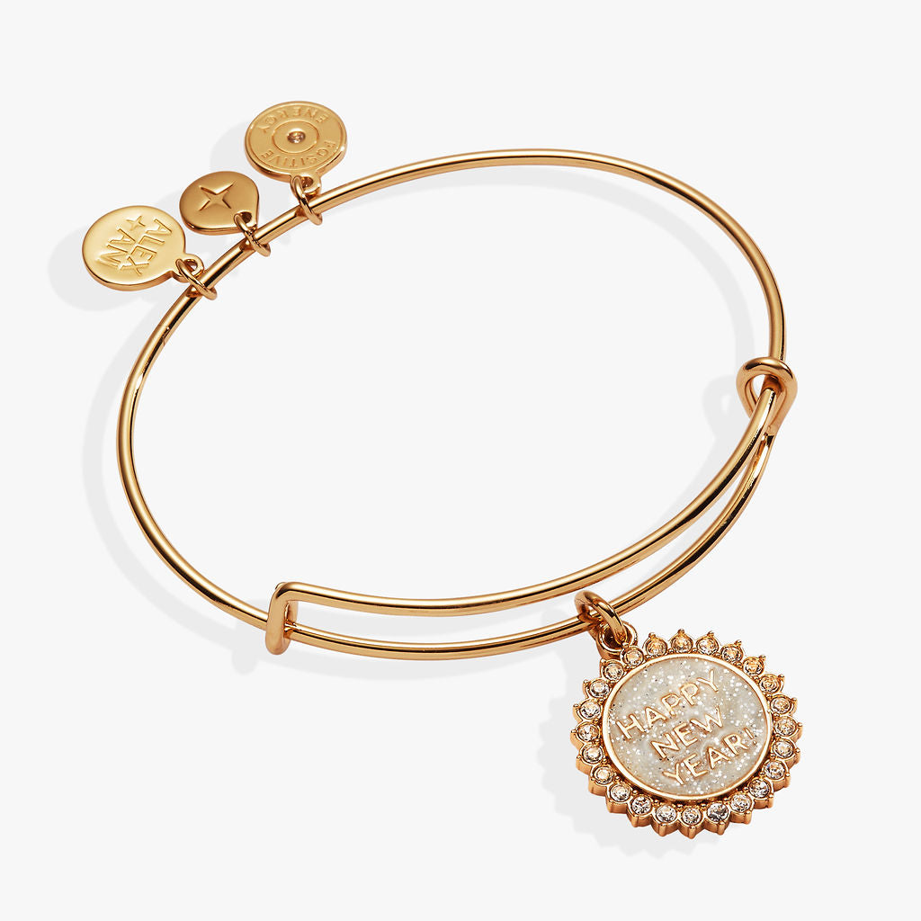 Happy New Year Crystal Bangle ALEX AND ANI