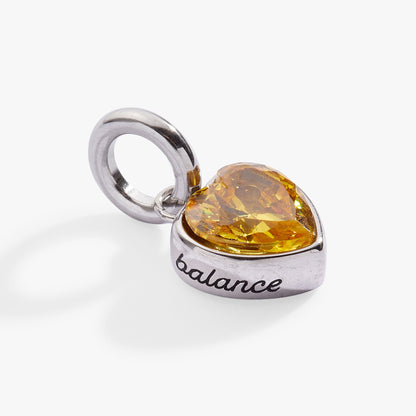 November 'Balance' Heart Birthstone Charm ALEX AND ANI