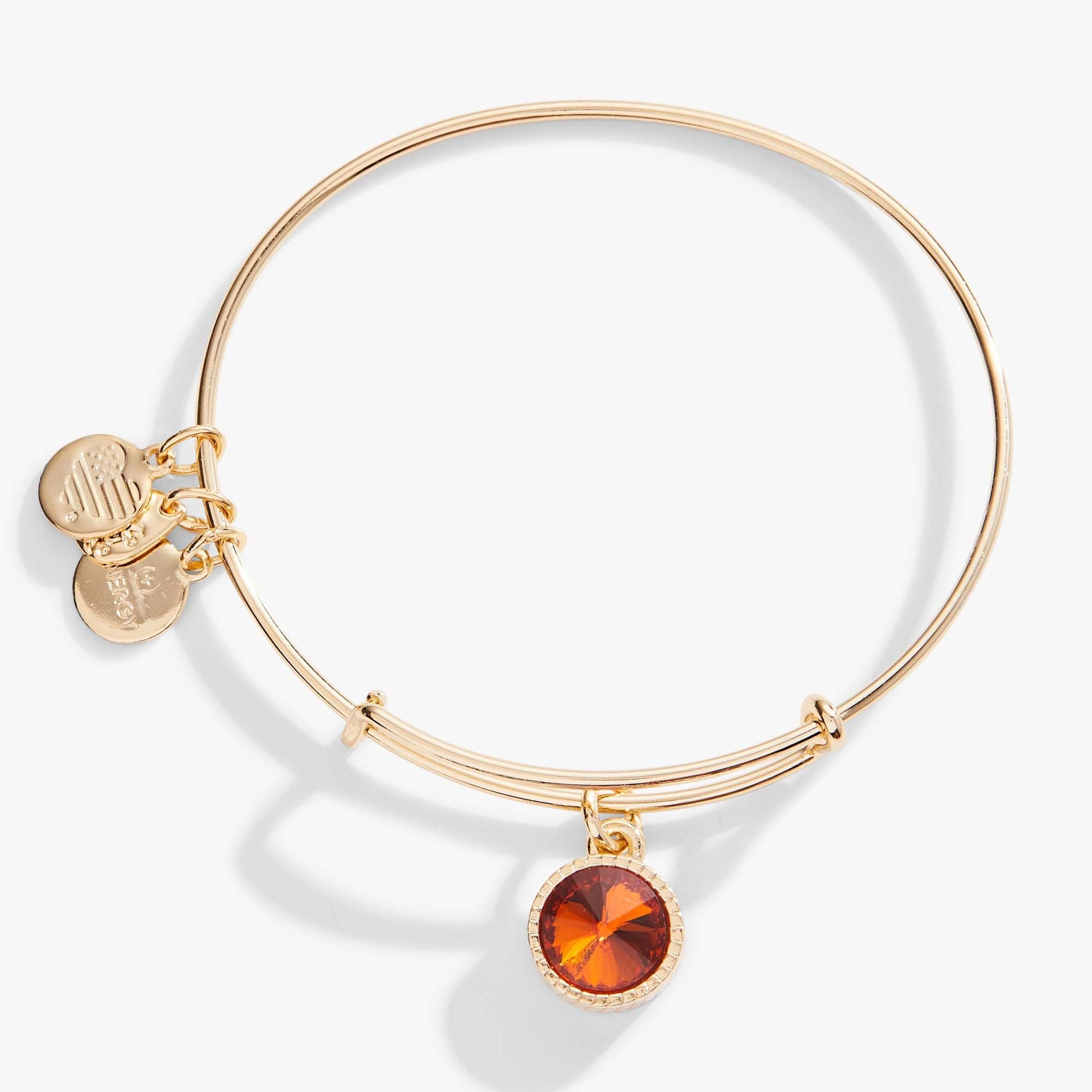 November Birthstone Charm Bangle, Topaz ALEX AND ANI