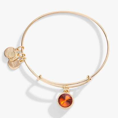 November Birthstone Charm Bangle, Topaz ALEX AND ANI