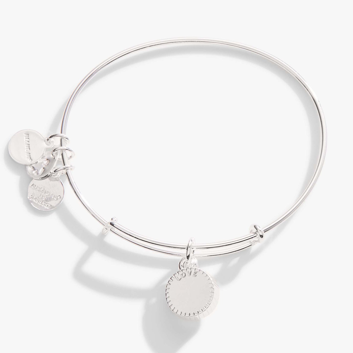 October Birthstone Charm Bangle, Rose ALEX AND ANI