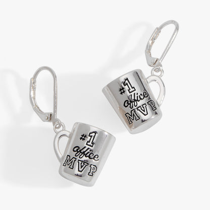 #1 'Office MVP' Mug Earrings ALEX AND ANI