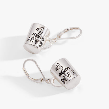 #1 'Office MVP' Mug Earrings ALEX AND ANI