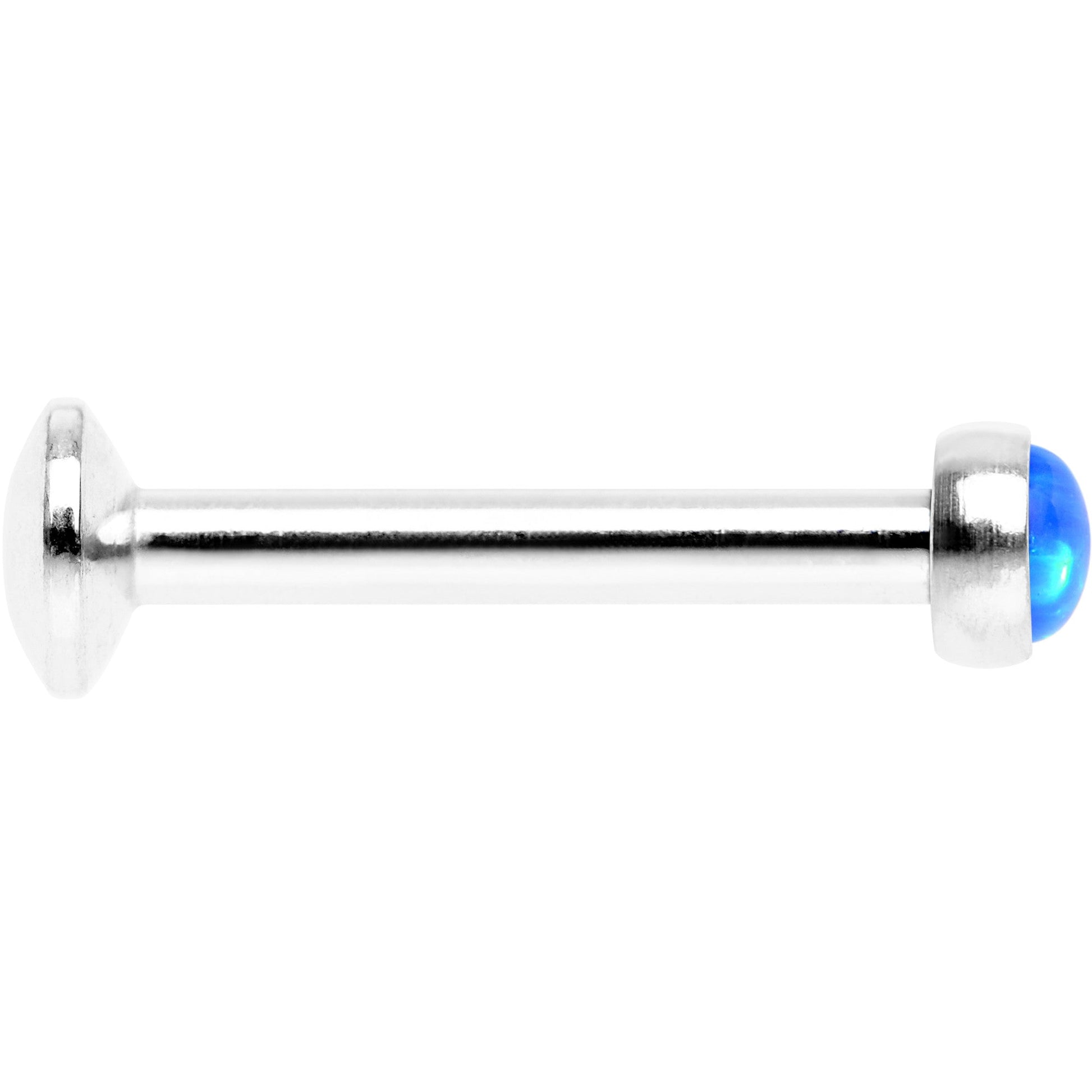 5/16 Blue Synthetic Opal Internally Threaded Daith Cartilage Tragus BodyCandy