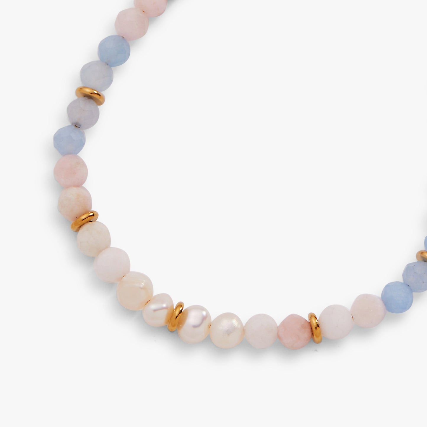 Sandy Peach Ombre Semi-Precious Beaded Anklet ALEX AND ANI