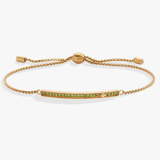 August Everyday Birthstone Pave Bolo Bracelet ALEX AND ANI