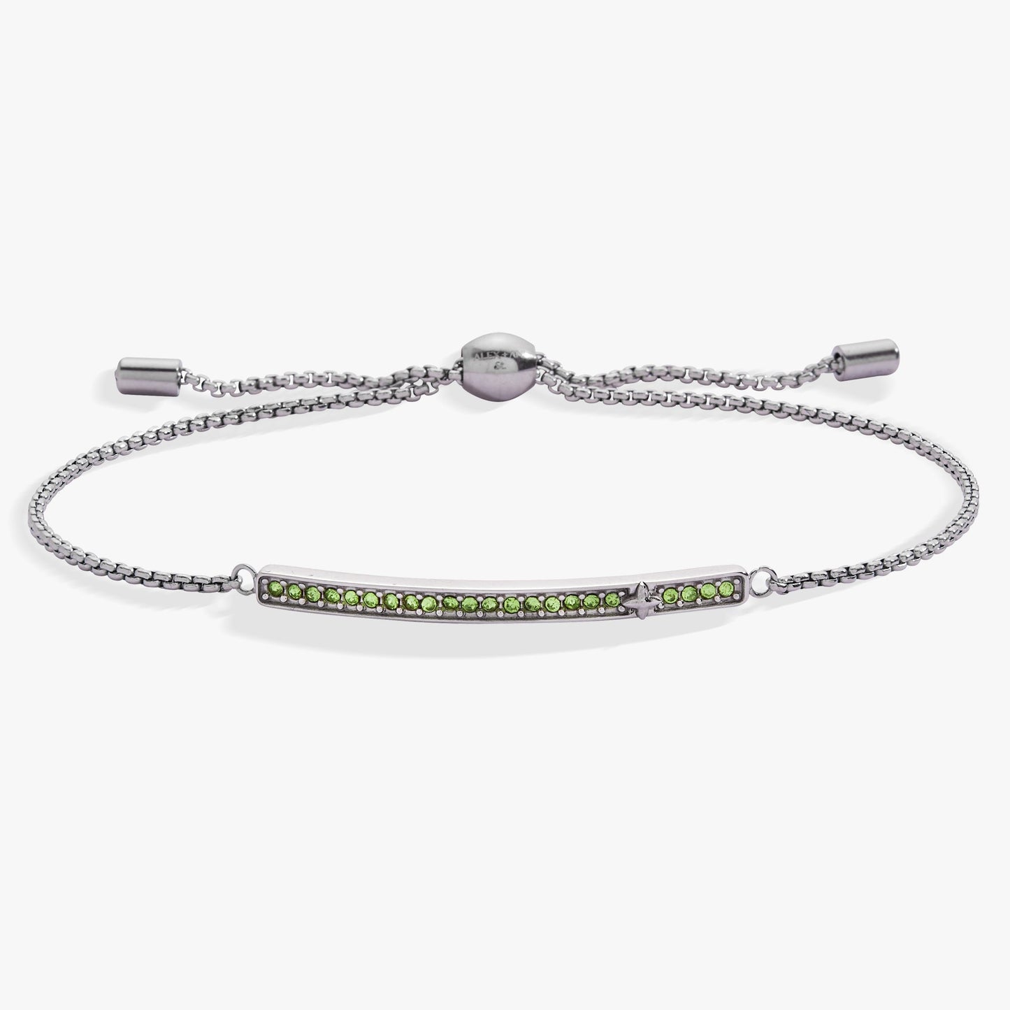 August Everyday Birthstone Pave Bolo Bracelet ALEX AND ANI